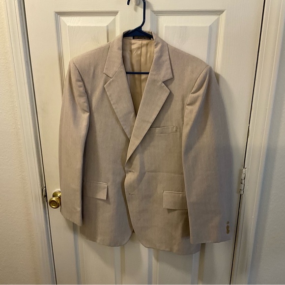 Men's Cream Three Piece Suit